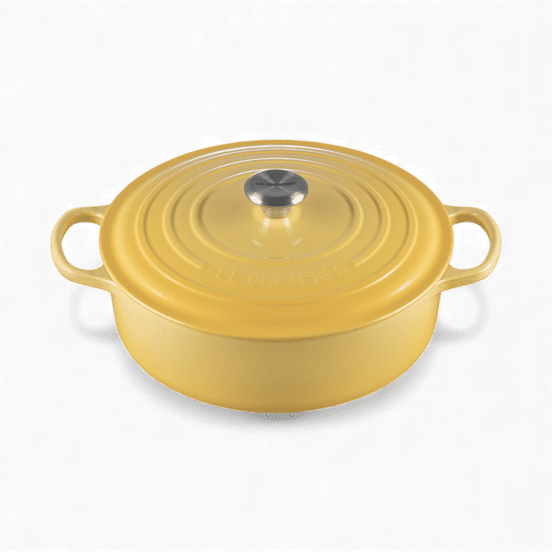 Le Creuset Le Creuset Signature Cast Iron 6.5 QT (6.2L) Shallow Round French Oven Camomille