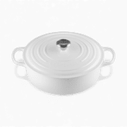 Le Creuset Le Creuset Signature Cast Iron 6.5 QT (6.2L) Shallow Round French Oven White