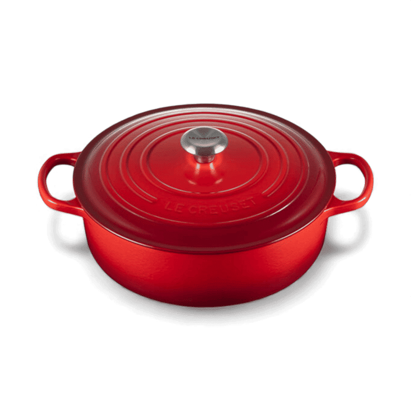 Le Creuset Le Creuset Signature Cast Iron 6.5 QT (6.2L) Shallow Round French Oven Cerise