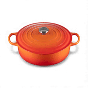 Le Creuset Le Creuset Signature Cast Iron 6.5 QT (6.2L) Shallow Round French Oven Flame