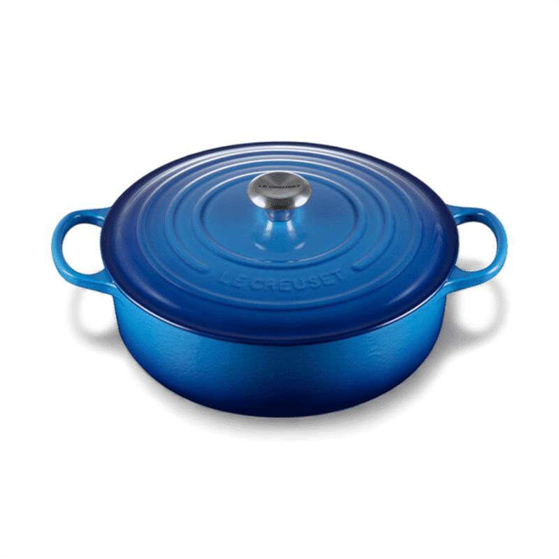 Le Creuset Le Creuset Signature Cast Iron 6.5 QT (6.2L) Shallow Round French Oven Blueberry
