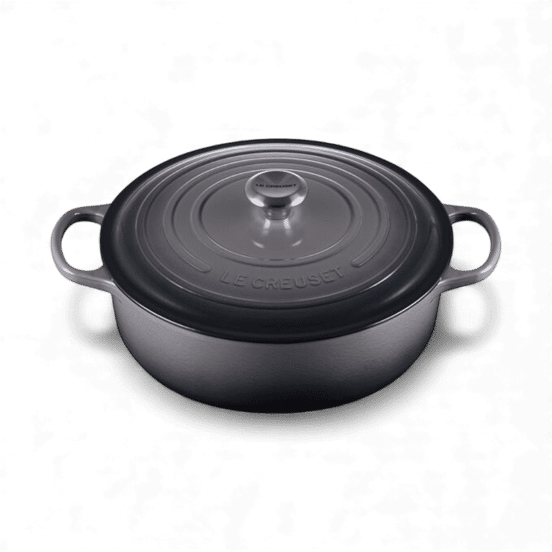 Le Creuset Le Creuset Signature Cast Iron 6.5 QT (6.2L) Shallow Round French Oven Oyster
