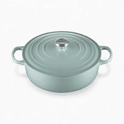 Le Creuset Le Creuset Signature Cast Iron 6.5 QT (6.2L) Shallow Round French Oven Sea Salt