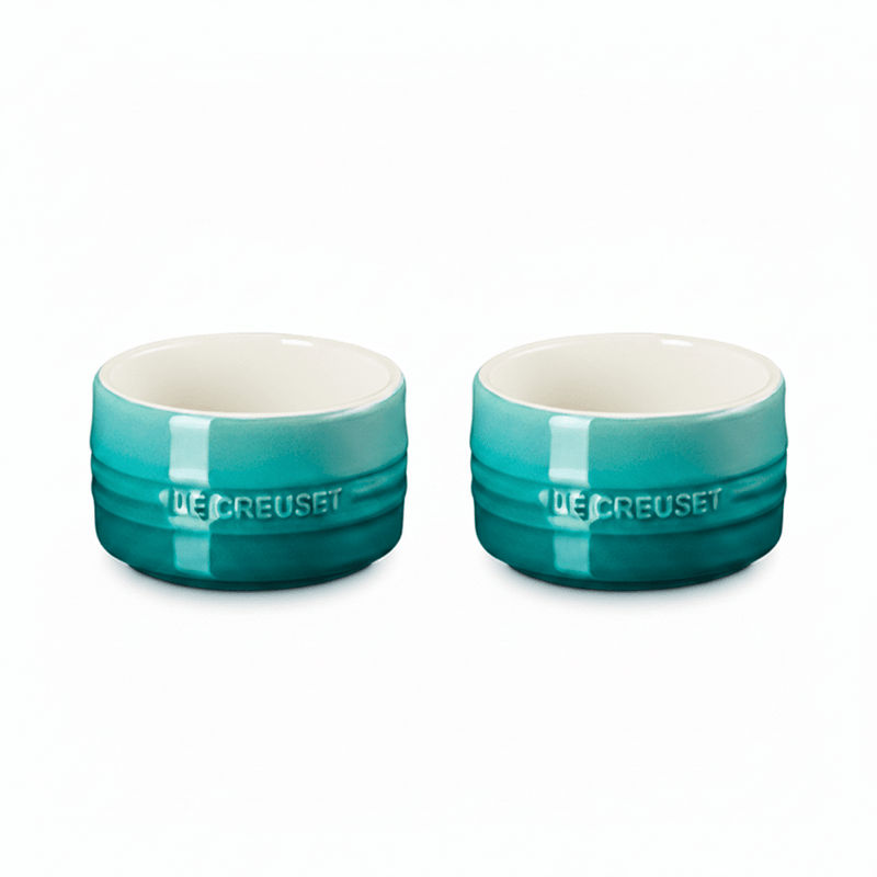 Le Creuset Le Creuset Stoneware Bleu Riviera Stackable Ramekin - Set of 2