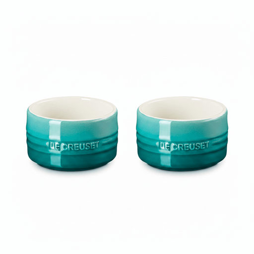 Le Creuset Le Creuset Stoneware Bleu Riviera Stackable Ramekin - Set of 2