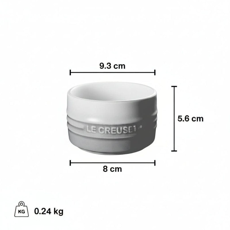Le Creuset Le Creuset Stoneware Bleu Riviera Stackable Ramekin - Set of 2