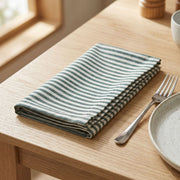 Lemontree Lemon Tree Green Stripe Cloth Napkin - Set of 4