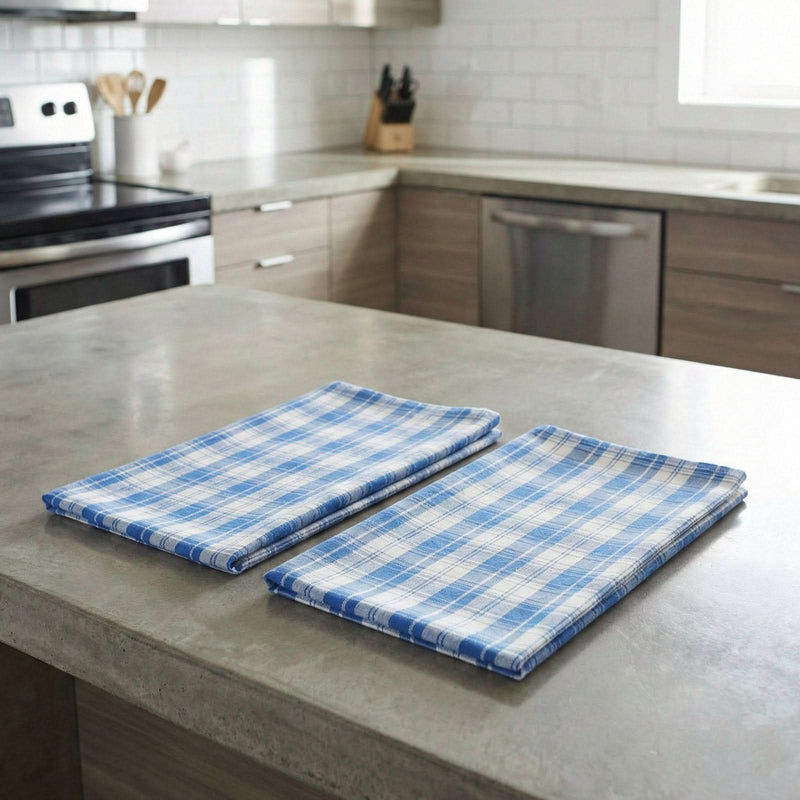 Lemontree Lemon Tree Indigo Tea Towel - Set of 2