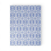 Lemontree Lemon Tree Stone Washed Cotton Reversible Throw Blanket - Blue