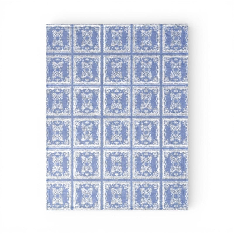 Lemontree Lemon Tree Stone Washed Cotton Reversible Throw Blanket - Blue