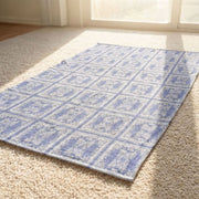 Lemontree Lemon Tree Stone Washed Cotton Reversible Throw Blanket - Blue