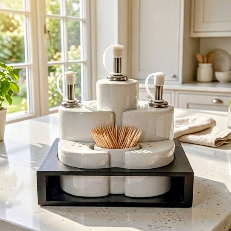 Lemontree LemonTree Oil and Vinegar - Salt and Pepper Condiment Set