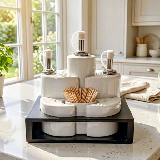 Lemontree LemonTree Oil and Vinegar - Salt and Pepper Condiment Set
