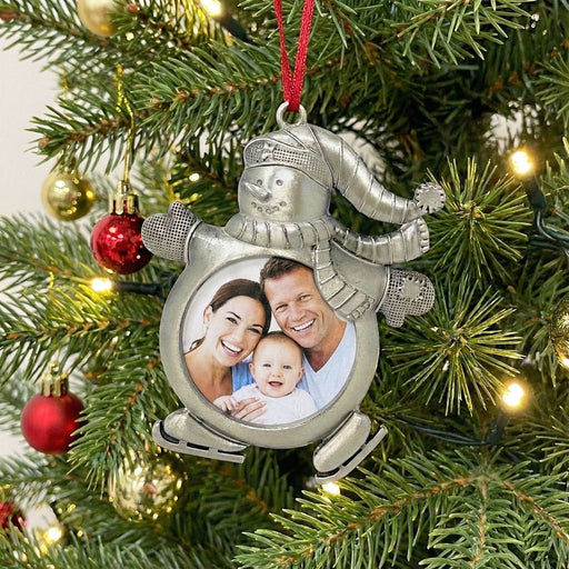 Lemontree Lemontree Pewter Photo Frame Snowman Ornament