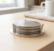 Lemontree_Silver Plated Coaster - Set of 6_