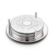 Lemontree_Silver Plated Coaster - Set of 6_