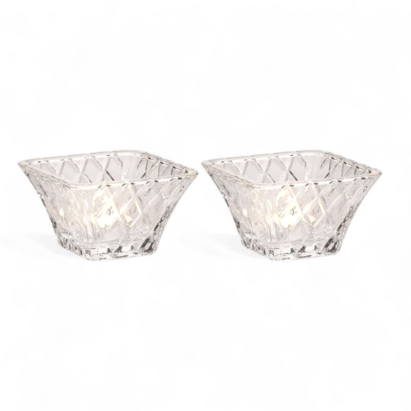 Mikasa Mikasa Diamond Sparkle Votive Tealight Holder - Set of 2