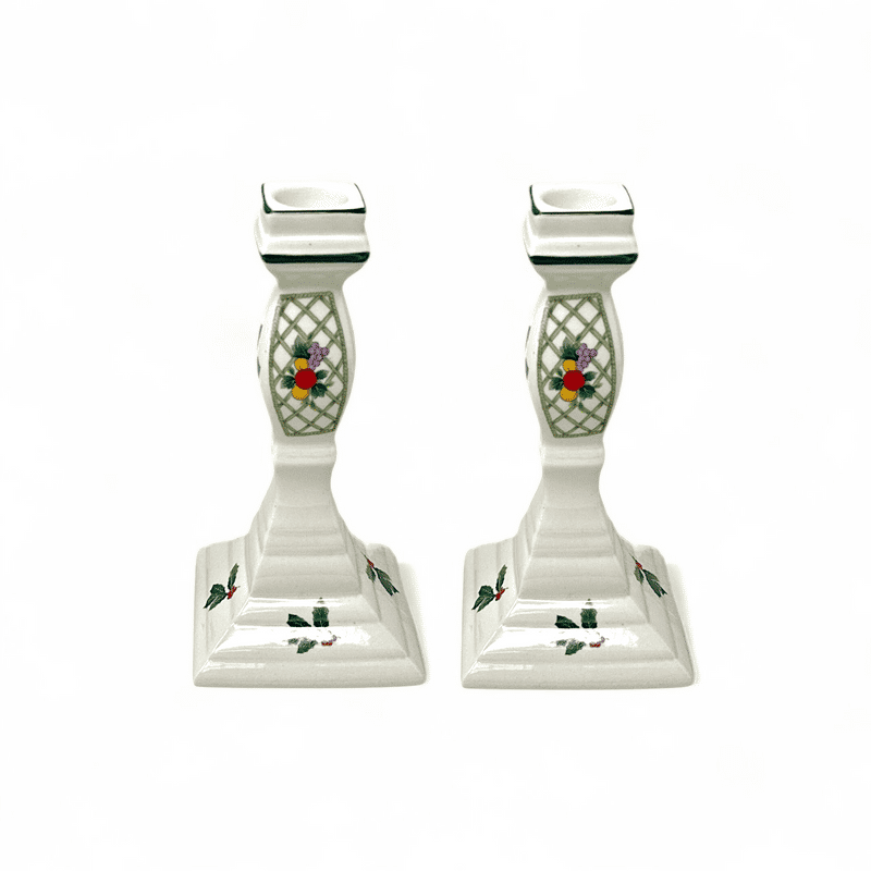 Mikasa Mikasa Heritage Christmas Story Candle Holder - Pair