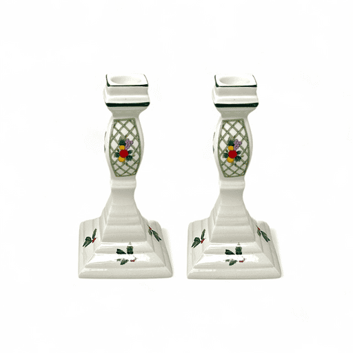 Mikasa Mikasa Heritage Christmas Story Candle Holder - Pair