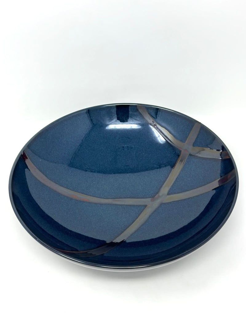 Mikasa MIKASA SEDONA BLUE STRIPE ROUND VEGETABLE BOWL   