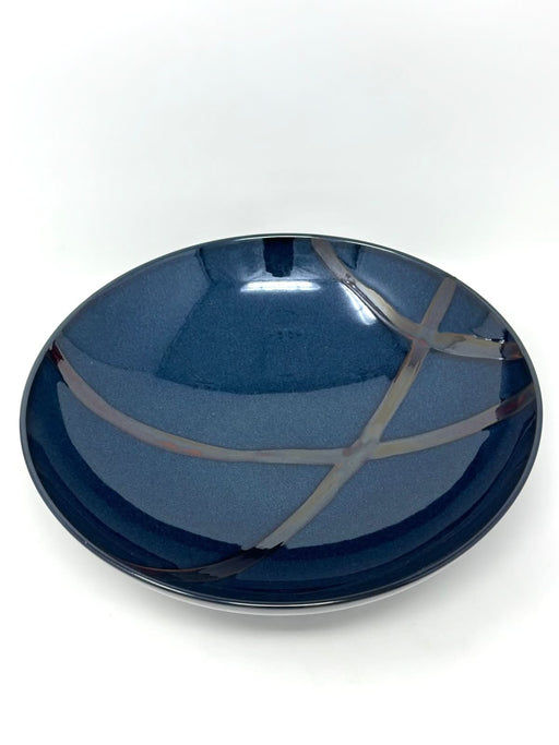 Mikasa MIKASA SEDONA BLUE STRIPE ROUND VEGETABLE BOWL   