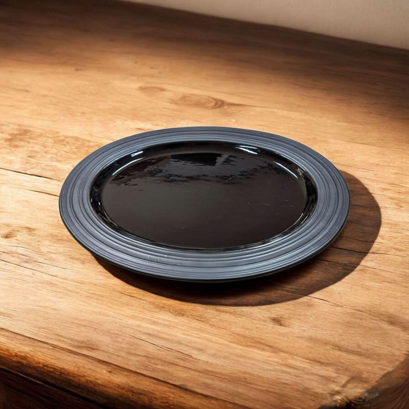 Mikasa Mikasa Swirl Black Oversize (20") Oval Platter