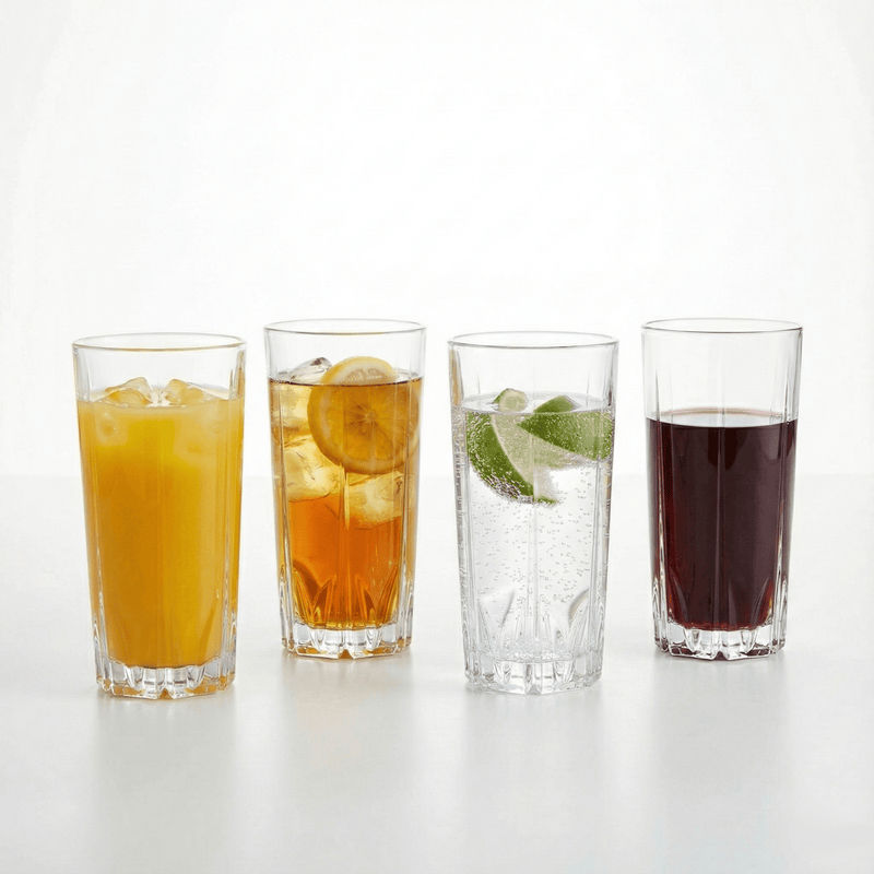 Moda Erika Long Drink Glasses - Set of 4