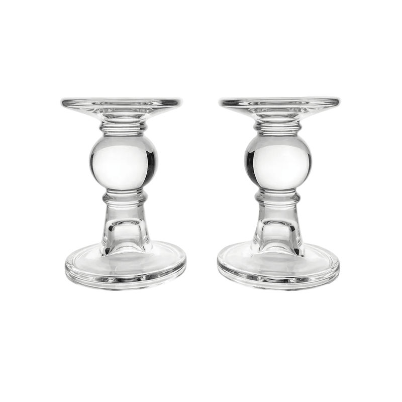 Moda Moda Glass Candle Holders - Set of 2 5" (12.5cm)