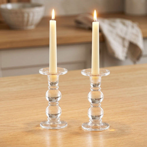 Moda Moda Glass Candle Holders - Set of 2