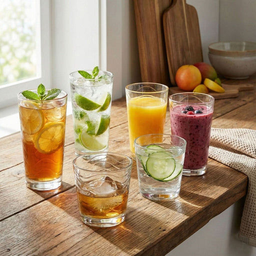 Moda Lima Everyday Glassware - Set of 18