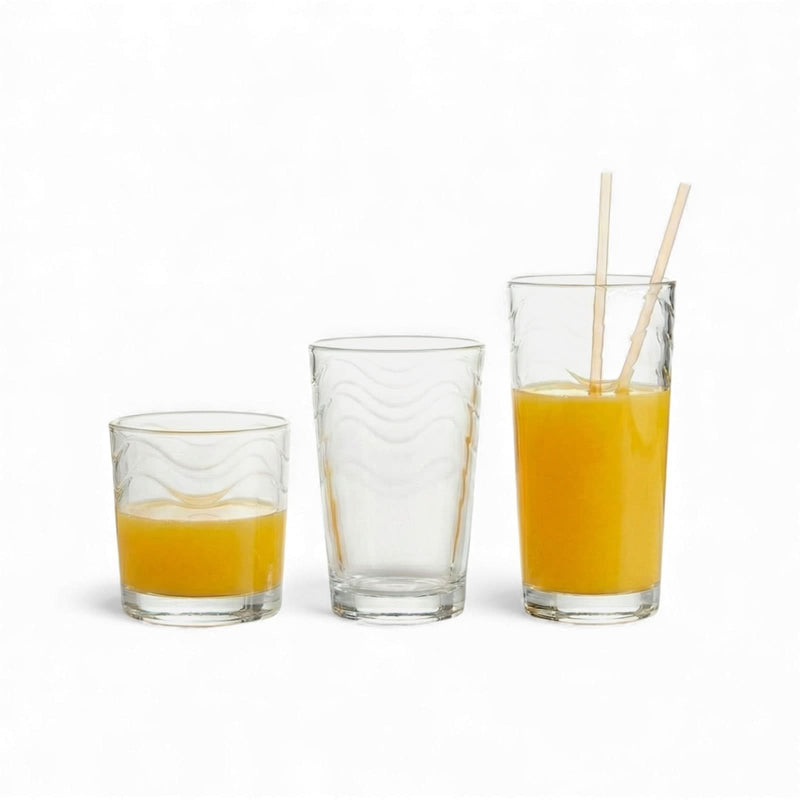 Moda Lima Everyday Glassware - Set of 18