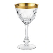 Moser Moser Lady Hamilton Gold Encrusted Band Wine Glass
