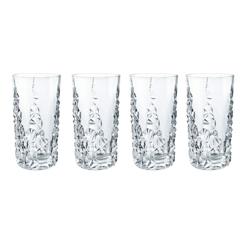 Nachtmann Nachtmann Crystal Sculpture Longdrink Glass - Set of 4