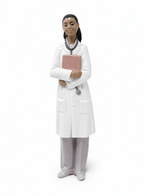 Nao by Lladro Nao by Lladro Black Female Doctor Figurine
