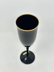 Noritake NORITAKE BLACK AMETHYST REMEMBRANCE EBONY GOLD CHAMPAGNE FLUTE   