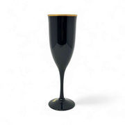 Noritake NORITAKE BLACK AMETHYST REMEMBRANCE EBONY GOLD CHAMPAGNE FLUTE   