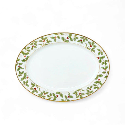 Noritake Noritake Holly & Berry Gold Oval Platter