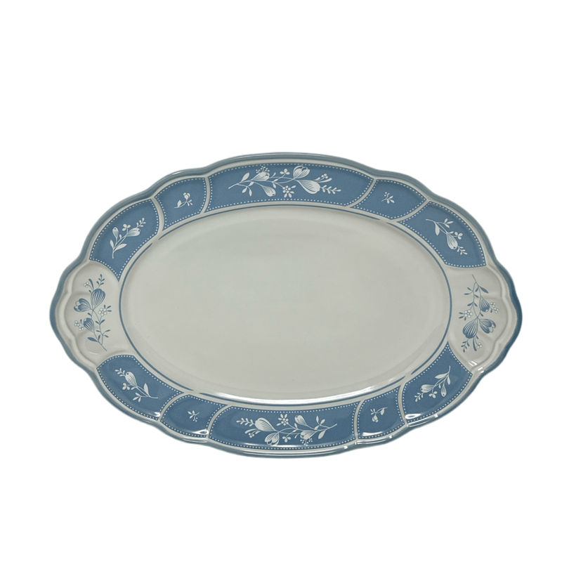 Noritake Noritake Victory Blue Oval Platter