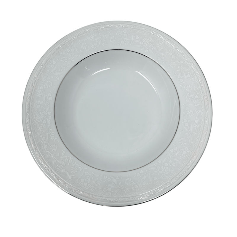 Noritake Noritake Whitecliff Platinum Rim Soup