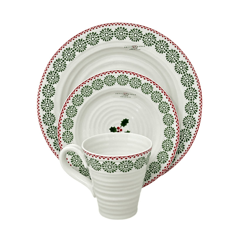 Portmeirion Portmeirion Sophie Conran Christmas Snow Flakes - 3 Piece Place Setting
