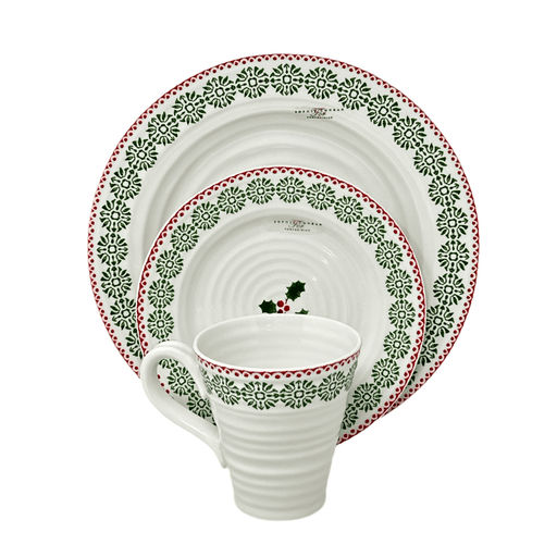 Portmeirion Portmeirion Sophie Conran Christmas Snow Flakes - 3 Piece Place Setting