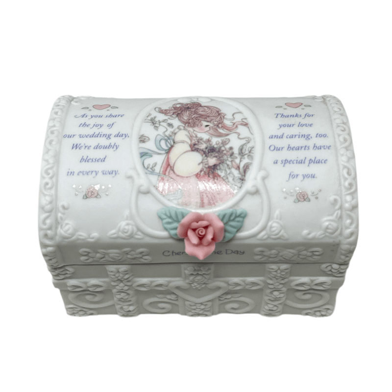 Precious Moments Precious Moments Pink Rose Cherish The Day Trinket Box