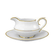 Rosedale_Rosedale Balmoral Gold Gravy Boat with Stand_