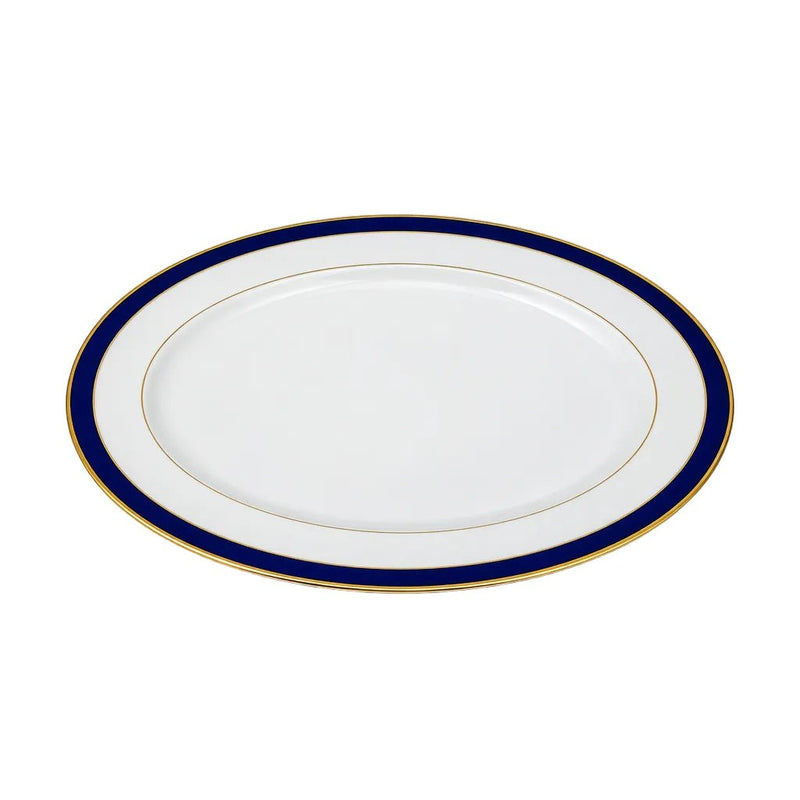 Rosedale_Rosedale Royal Lapis 14" Oval Platter_
