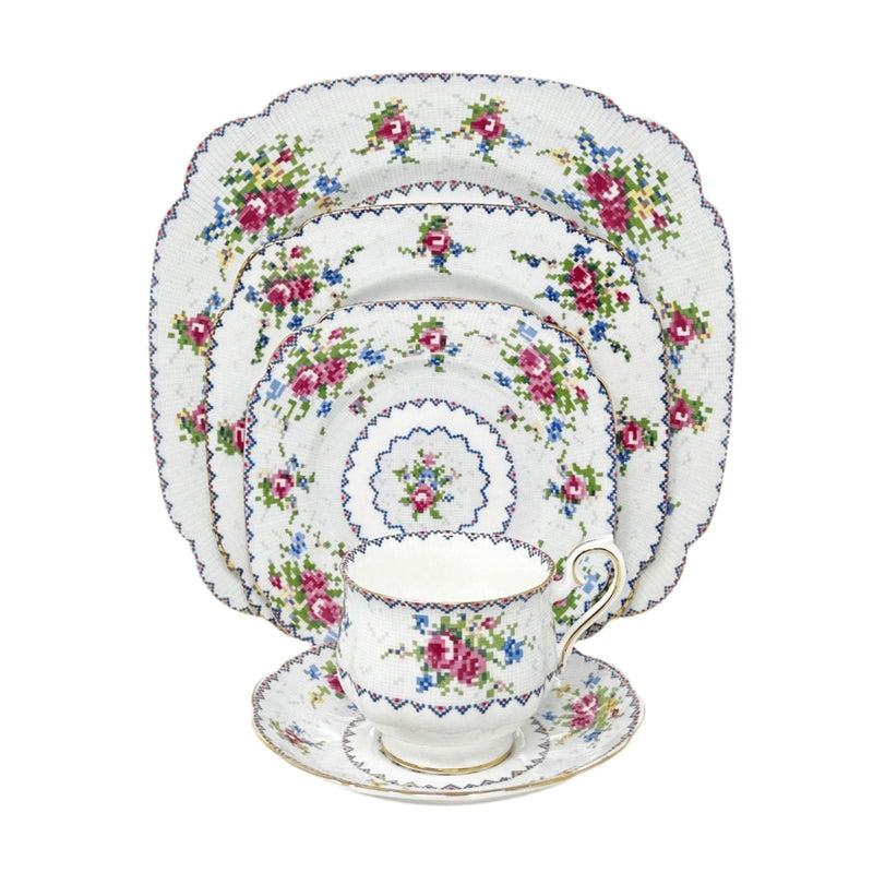 Royal Albert Royal Albert Petit Point China - 5 Piece Place Setting