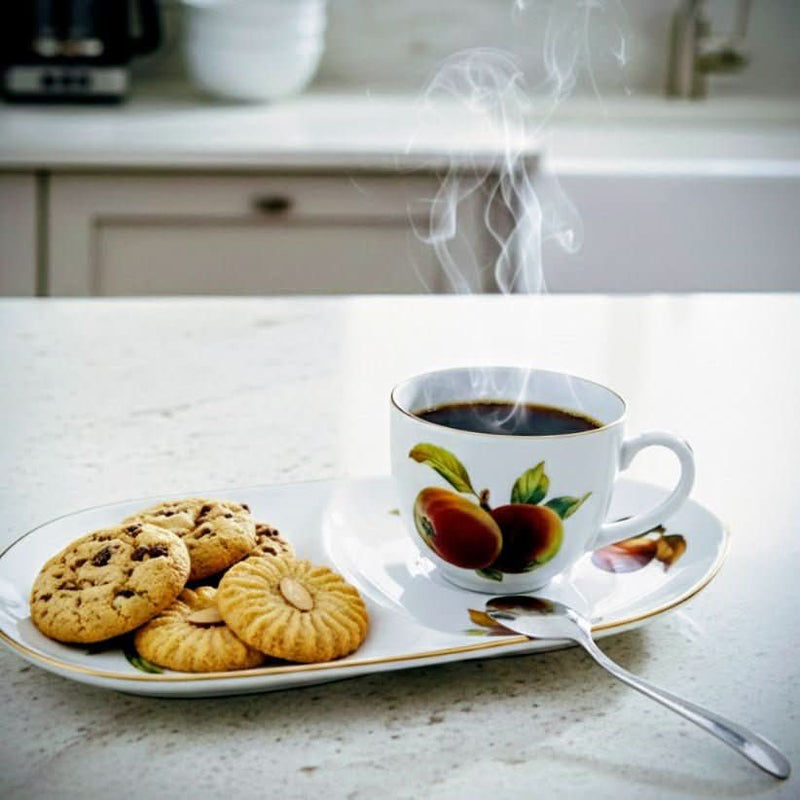 Royal Worcester Royal Worcester Evesham Gold Breakfast Cup & Snack Plate Set