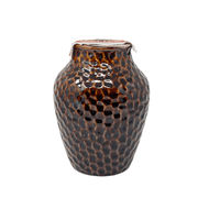 Seagull Studios Seagull Studios Terra Brown Honeycomb Flame Pot