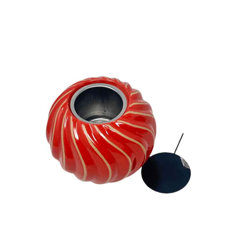 Seagull Studios Seagull Studios Terra Coral Swirl Flame Pot