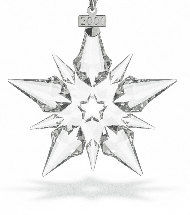 Swarovski Swarovski Crystal Christmas Snowflake Star Annual Ornament 2001