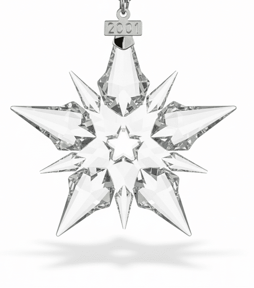 Swarovski Swarovski Crystal Christmas Snowflake Star Annual Ornament 2001